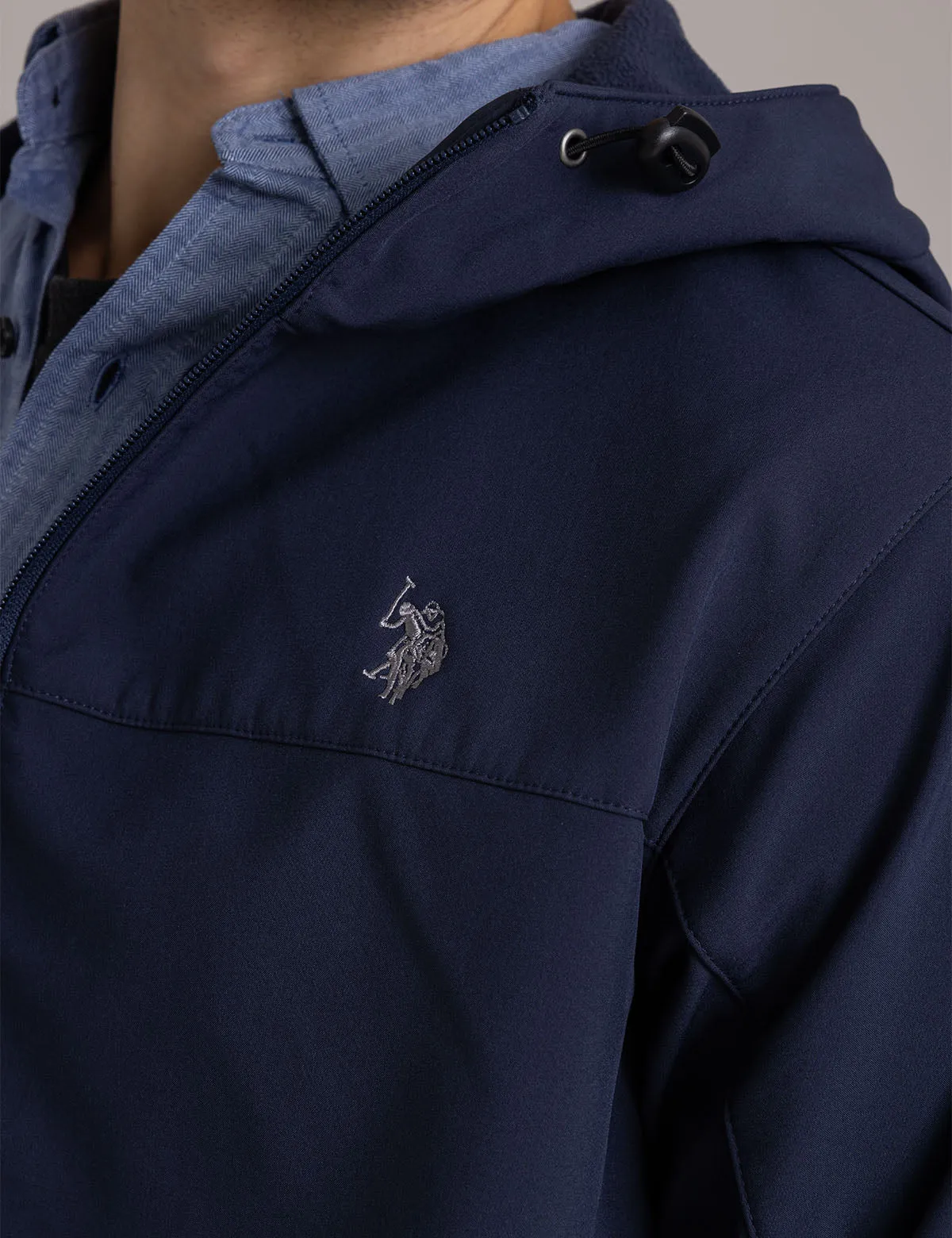 POLAR FLEECE BONDED WORDMARK JACKET