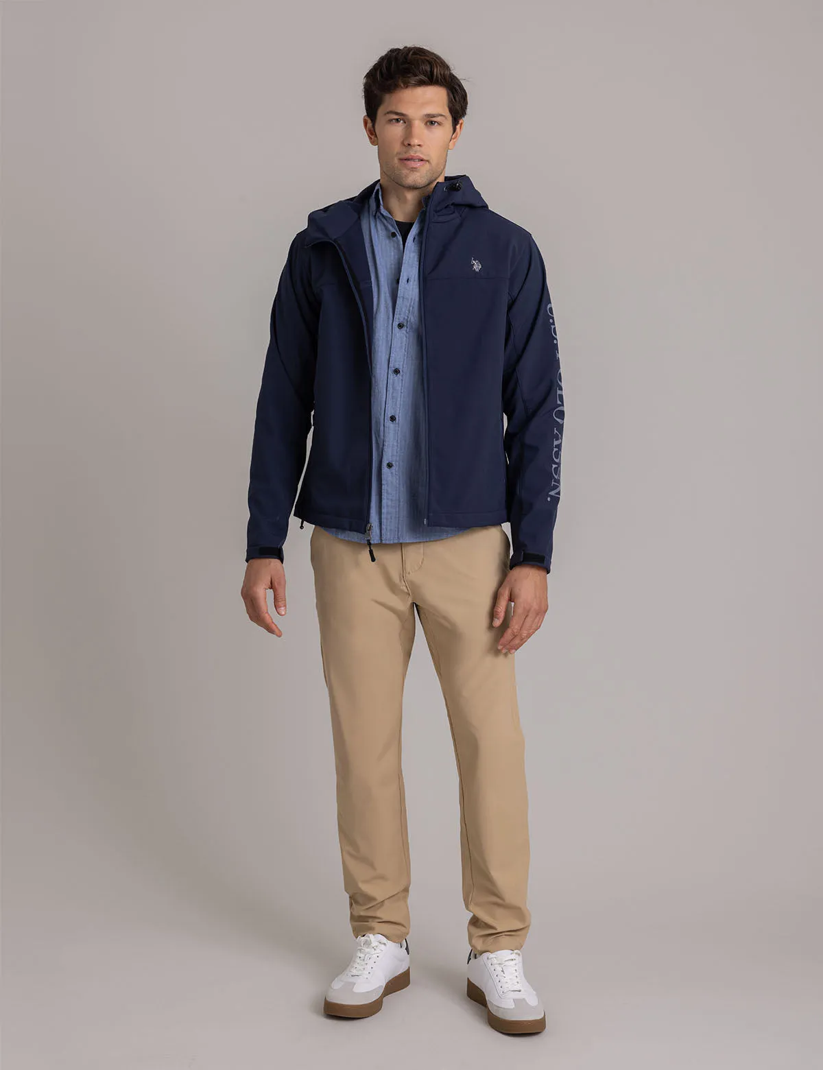 POLAR FLEECE BONDED WORDMARK JACKET