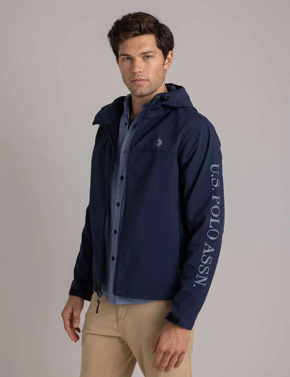 POLAR FLEECE BONDED WORDMARK JACKET