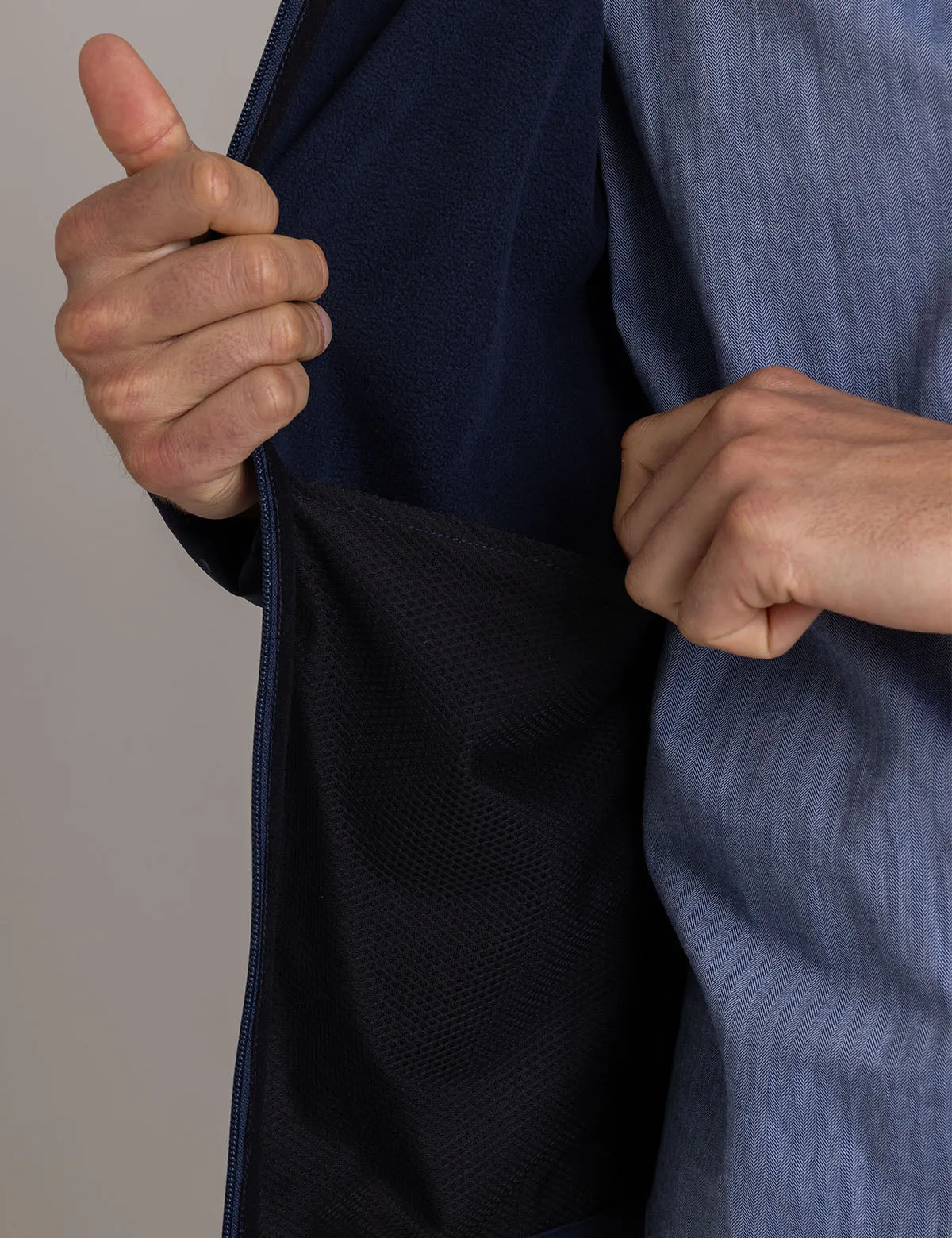 POLAR FLEECE BONDED WORDMARK JACKET
