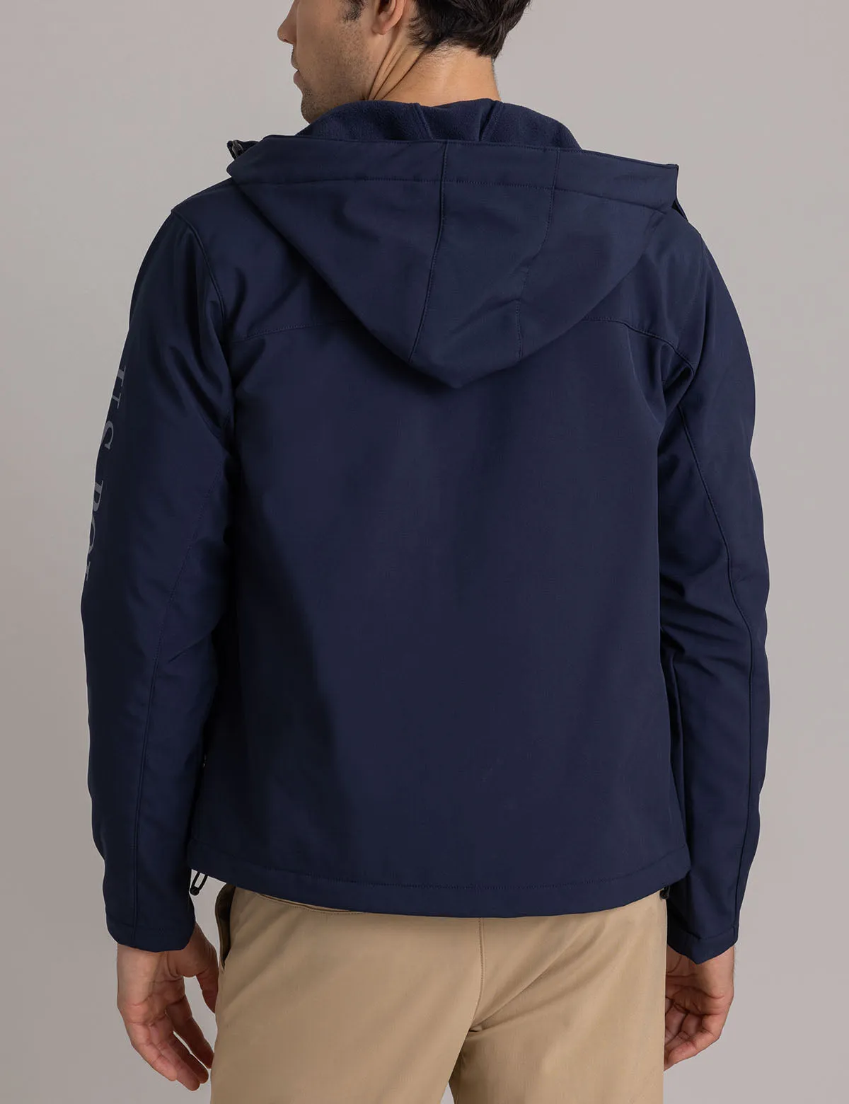 POLAR FLEECE BONDED WORDMARK JACKET
