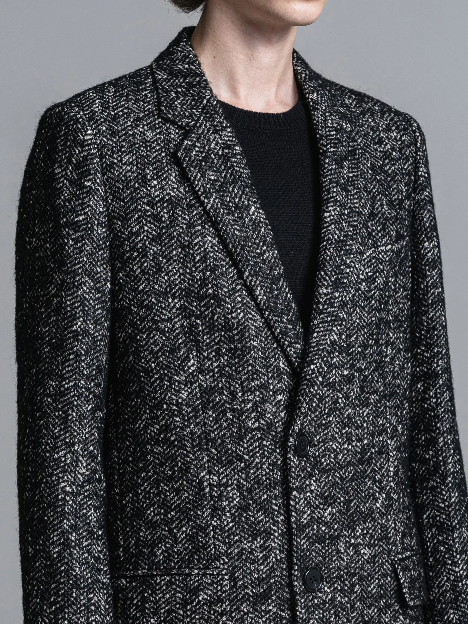 RAFANELLI TWEED CHESTERFIELD COAT [2025S/S]