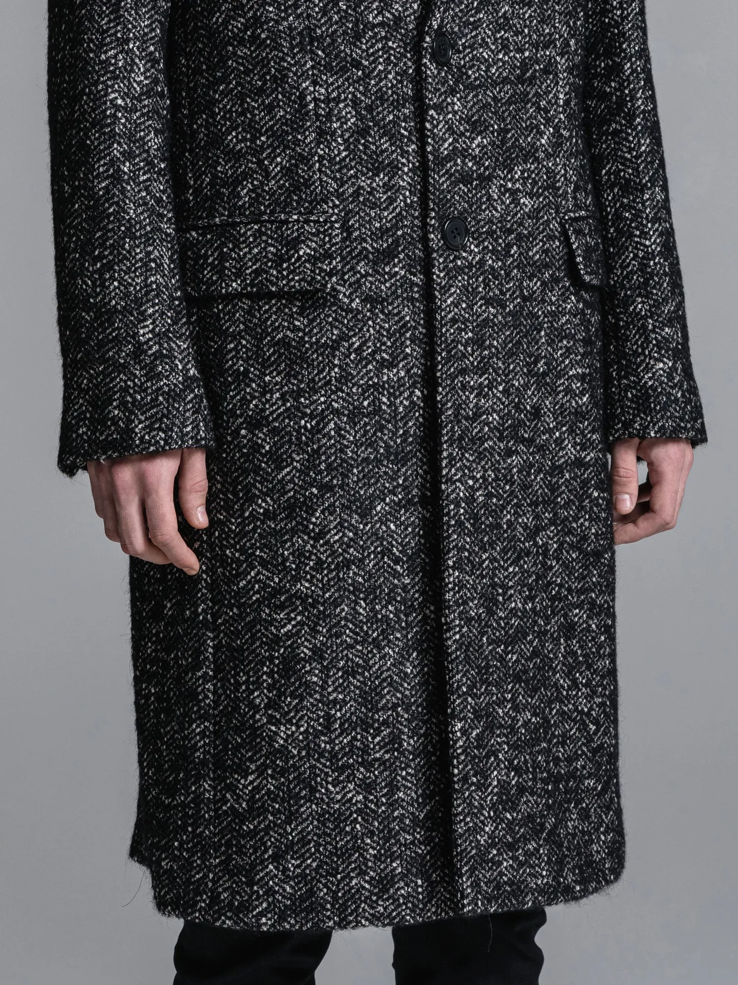 RAFANELLI TWEED CHESTERFIELD COAT [2025S/S]