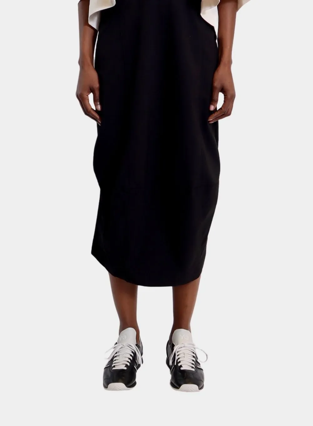 RUNDHOLZ | Black Midi Skirt
