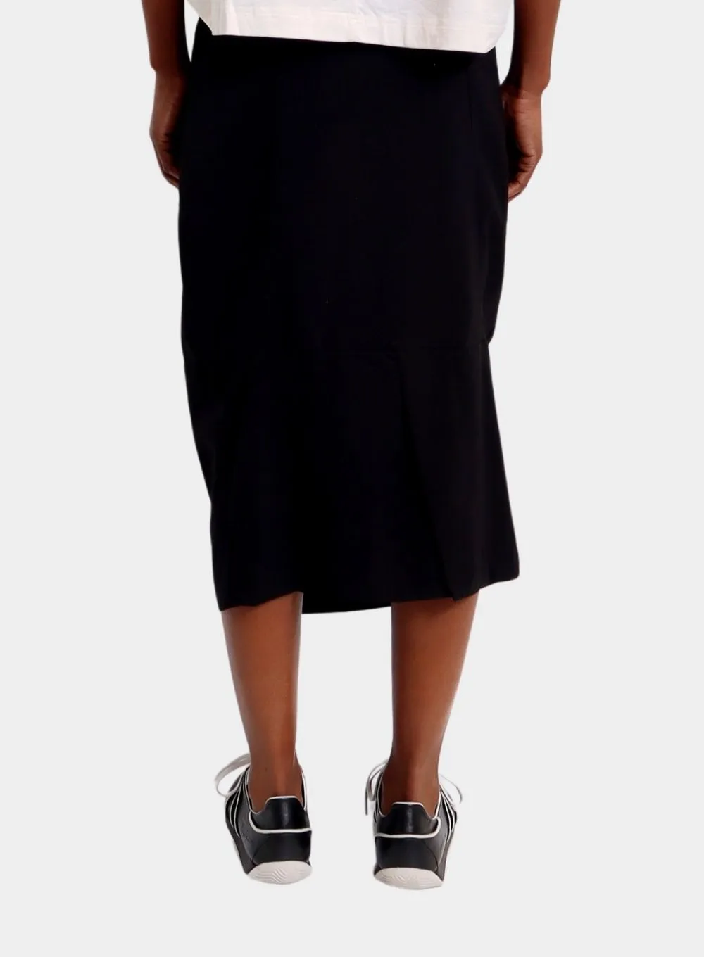 RUNDHOLZ | Black Midi Skirt
