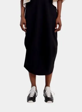 RUNDHOLZ | Black Midi Skirt