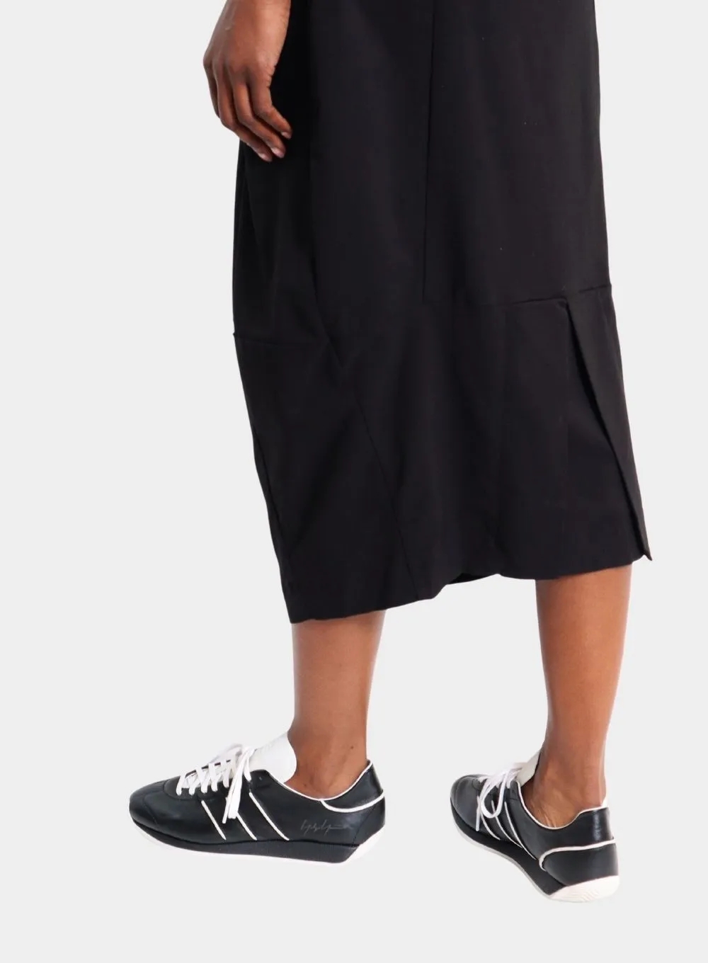 RUNDHOLZ | Black Midi Skirt