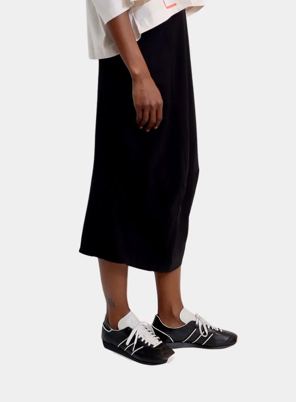 RUNDHOLZ | Black Midi Skirt