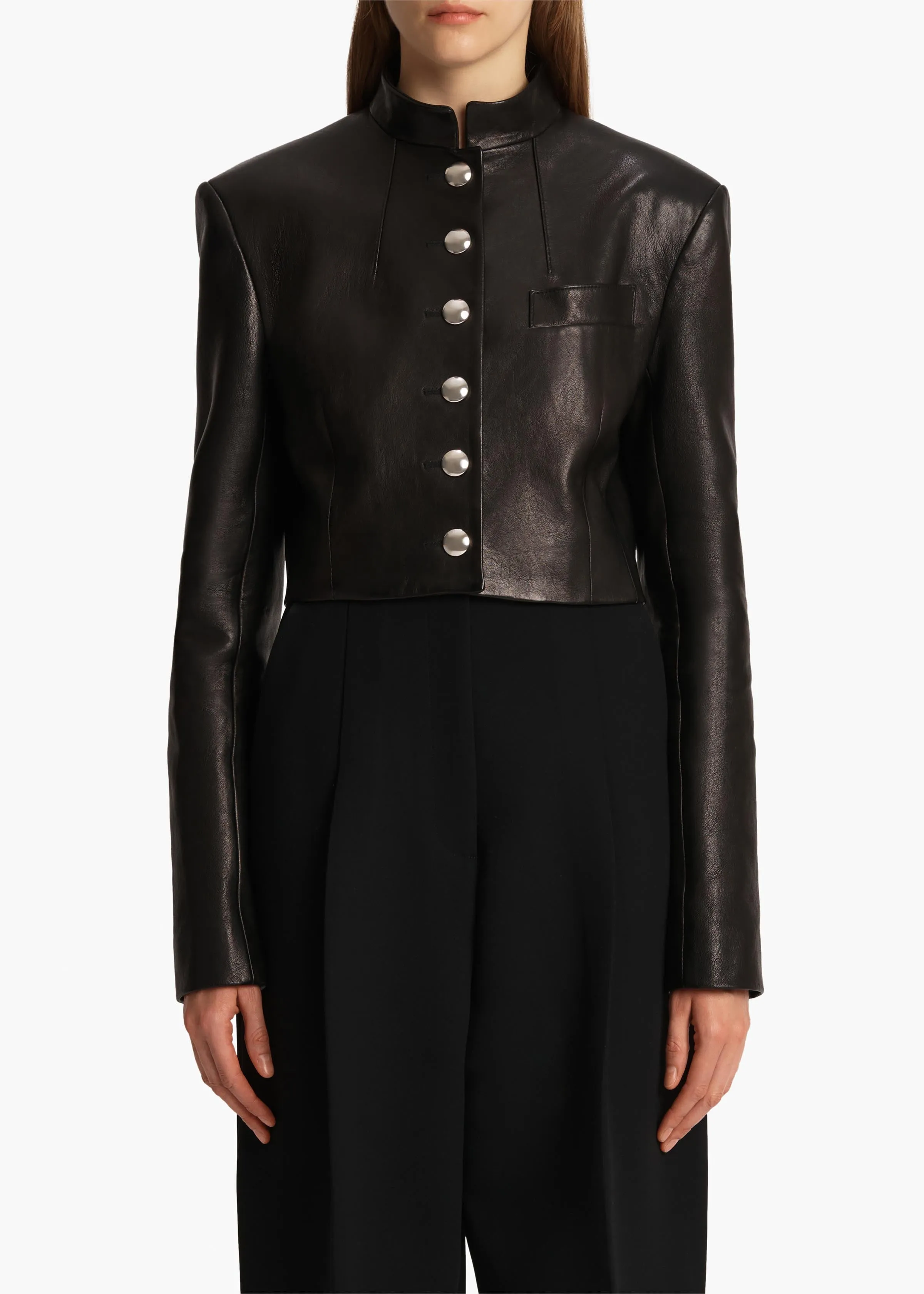 Samuelson Jacket in Black Leather
