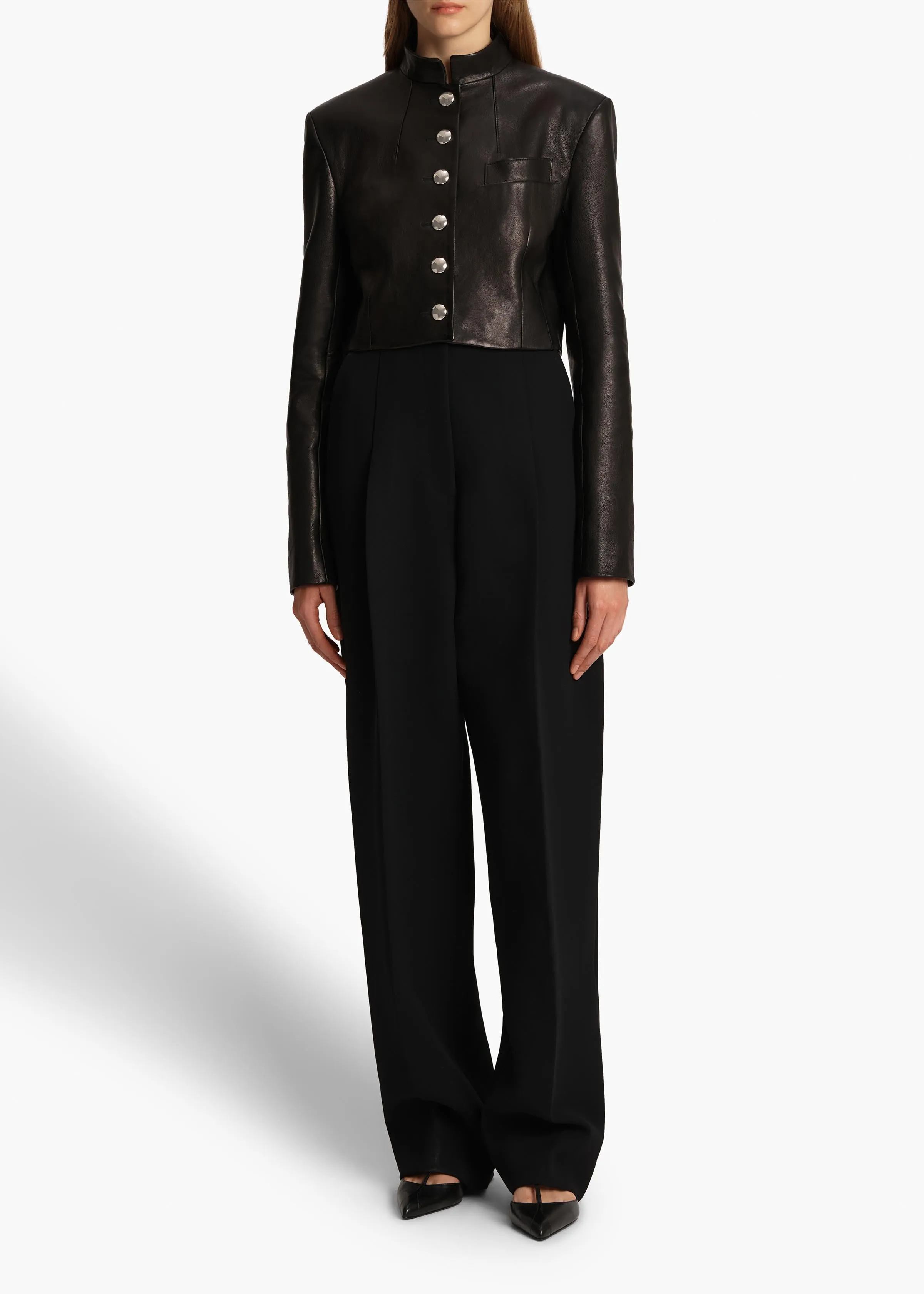 Samuelson Jacket in Black Leather