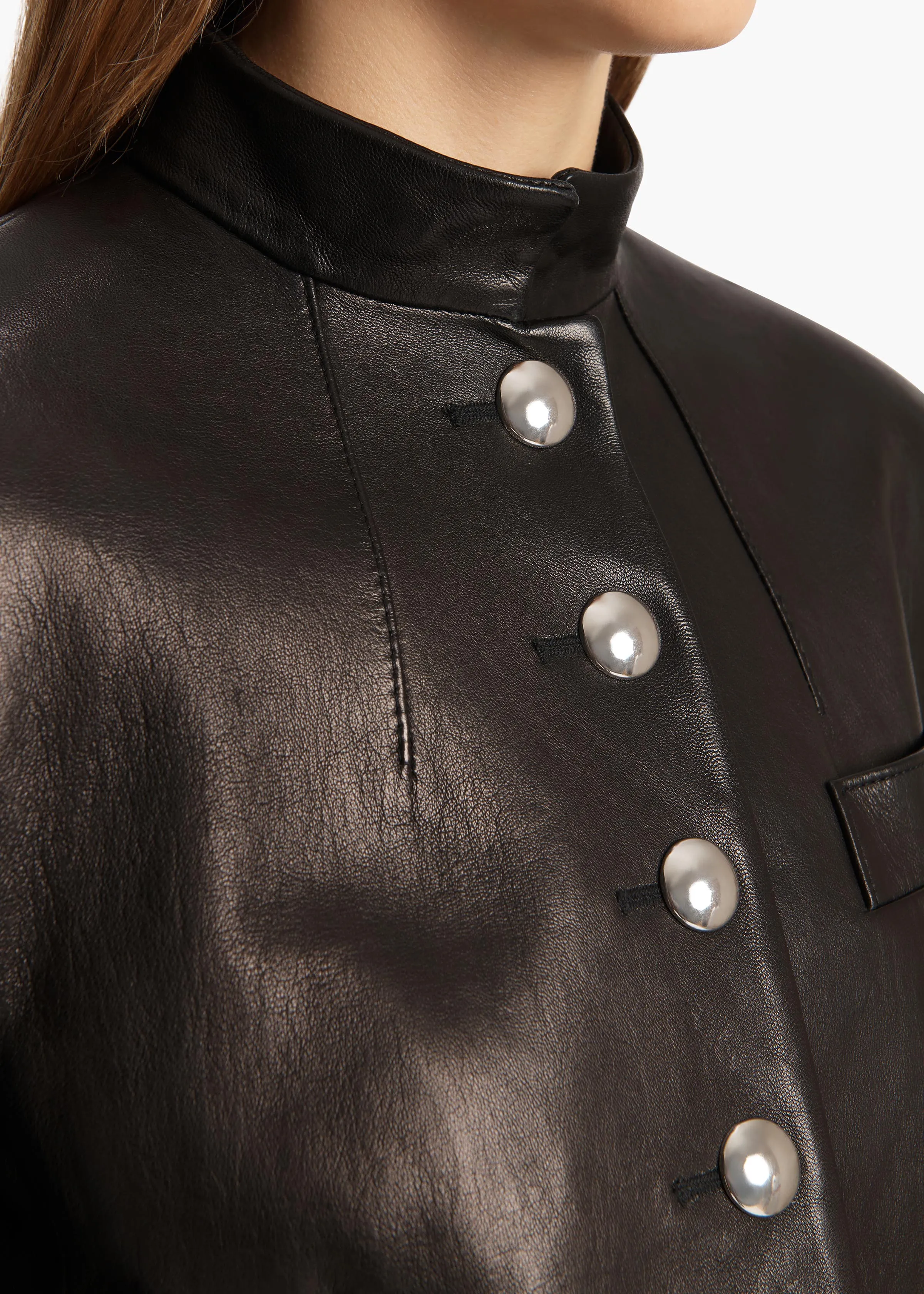 Samuelson Jacket in Black Leather