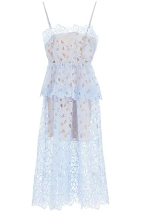 Self-Portrait Self Portrait midi organza dress in