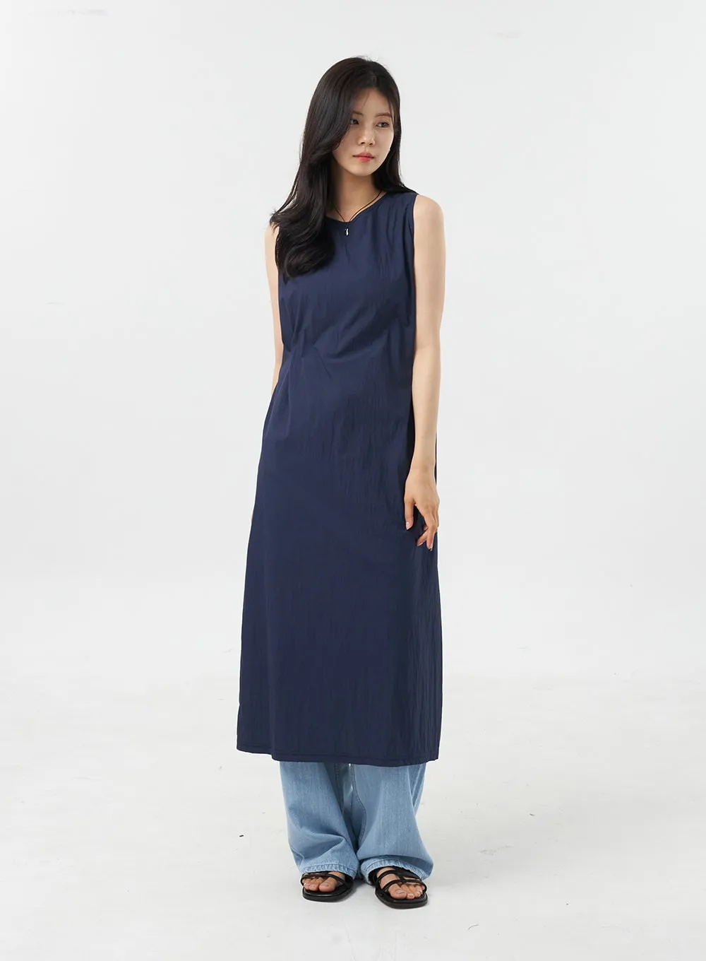 Sleeveless Maxi Dress OU308