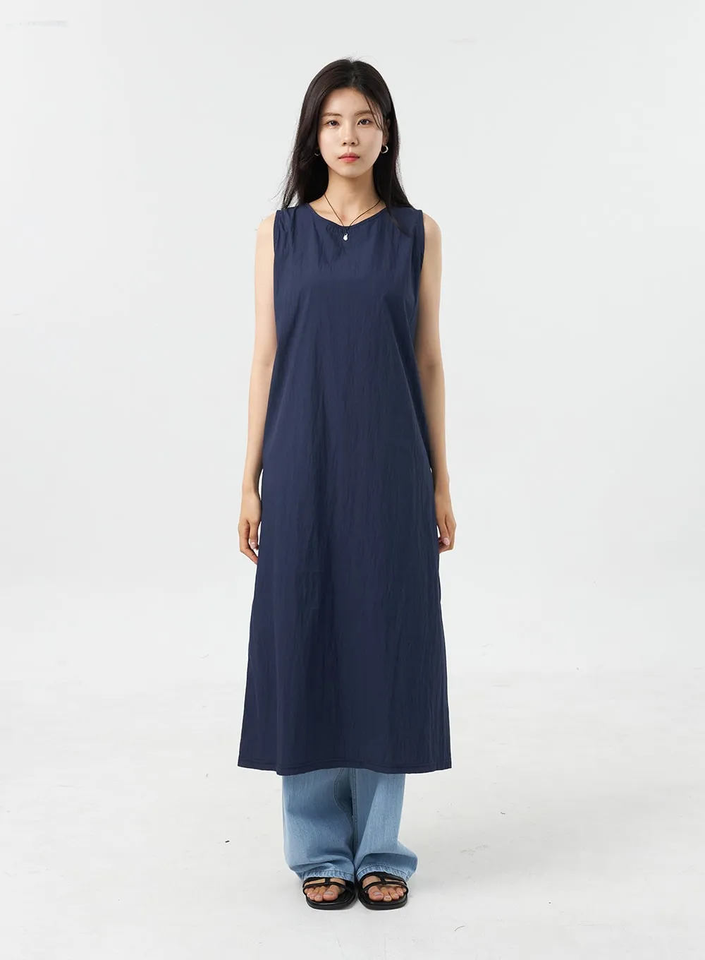 Sleeveless Maxi Dress OU308