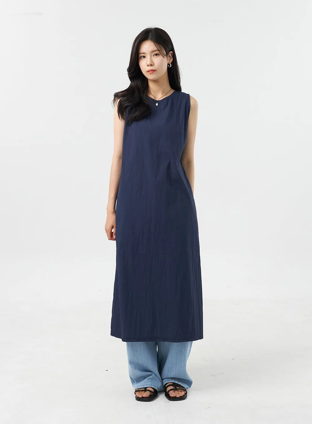Sleeveless Maxi Dress OU308