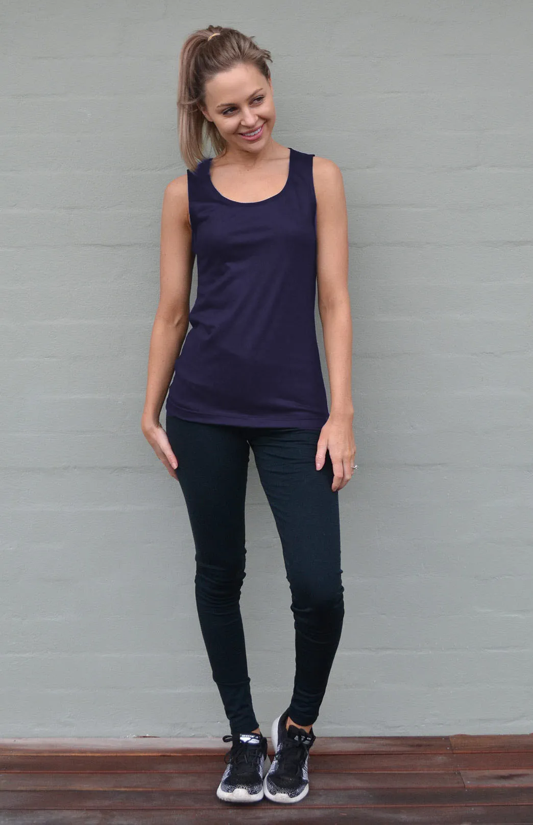 Sleeveless Scoop Top - Jersey