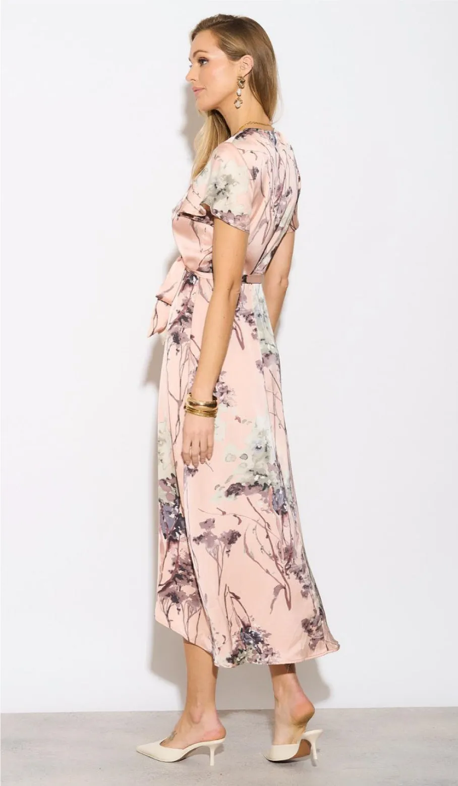 Sophie Wrap Dress I Blush