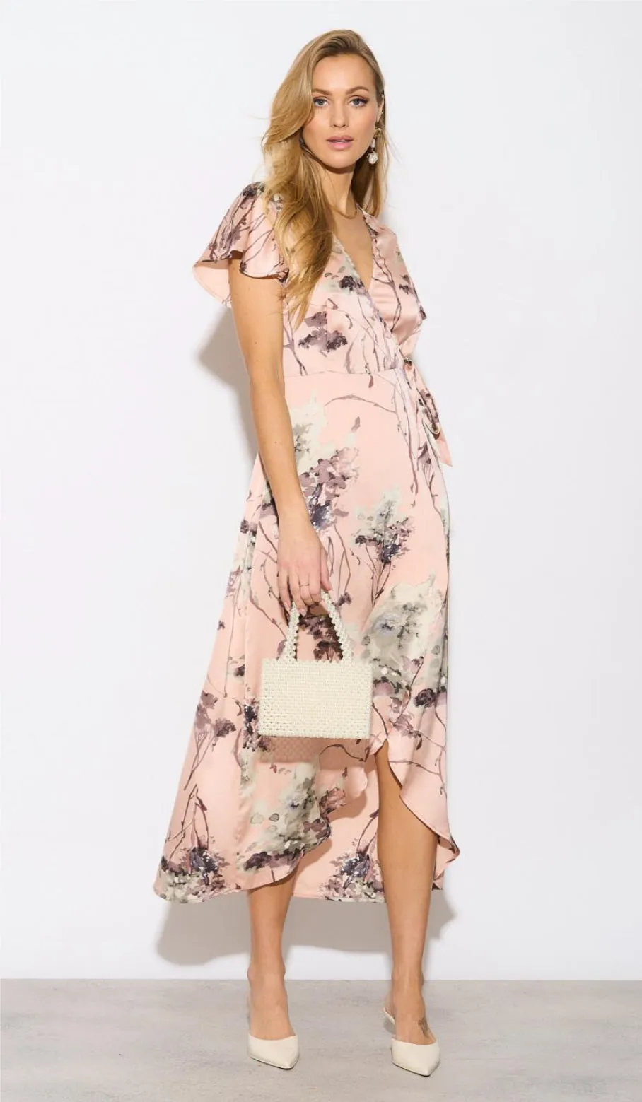 Sophie Wrap Dress I Blush