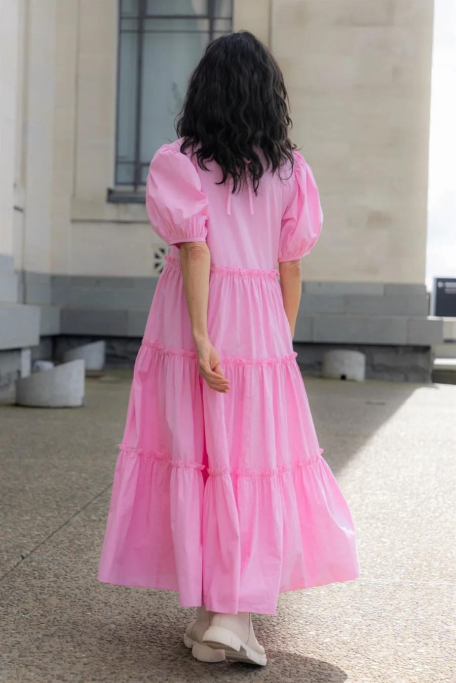 The Bay Shell Dress Pink Cotton