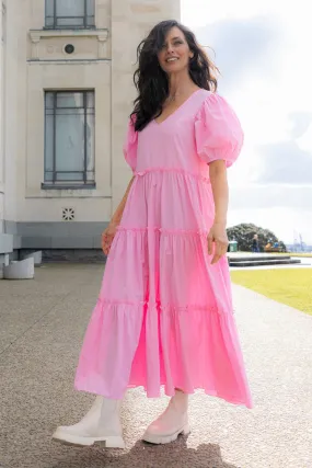 The Bay Shell Dress Pink Cotton