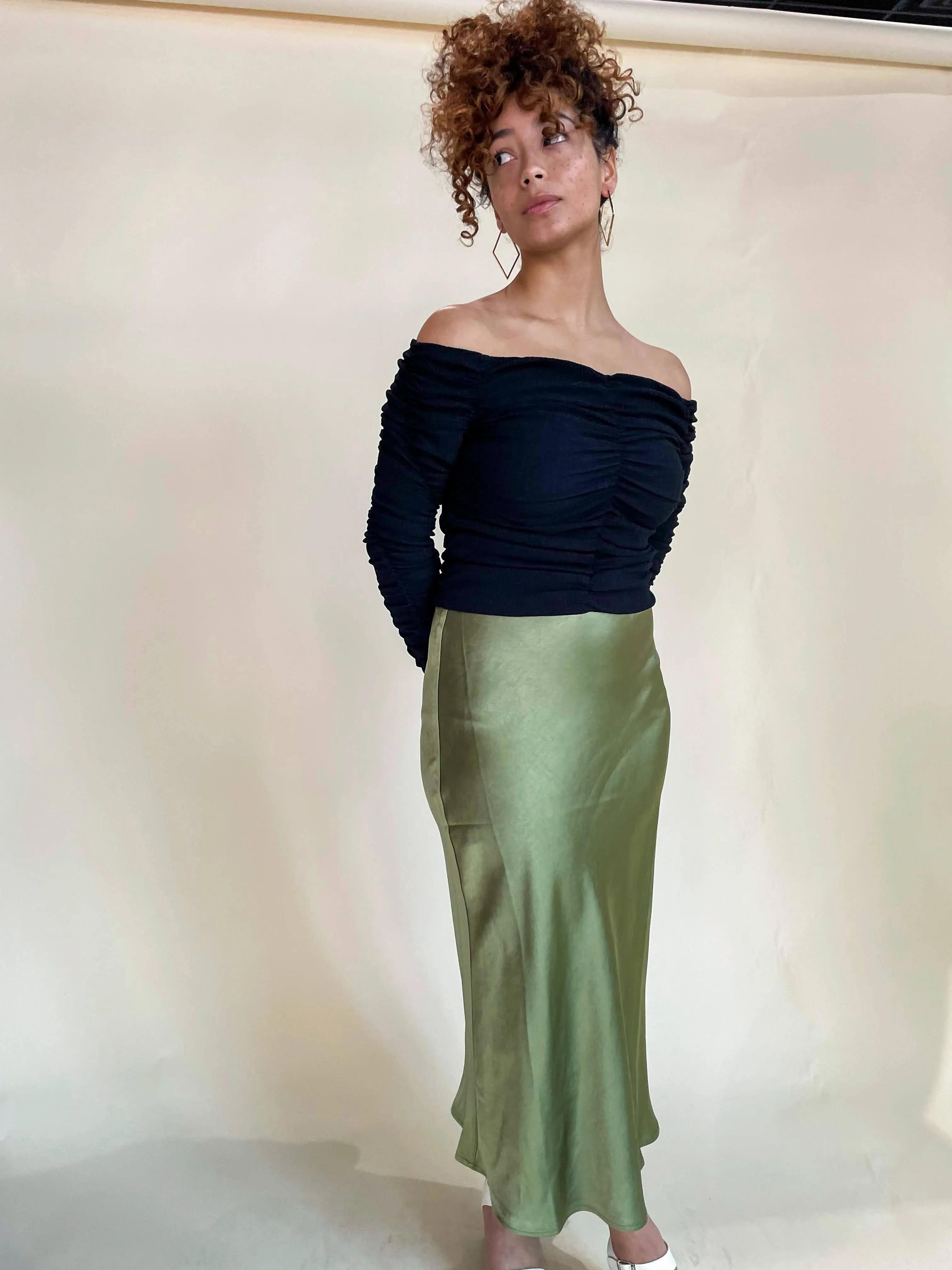 The Kaia Skirt-Green Skirt