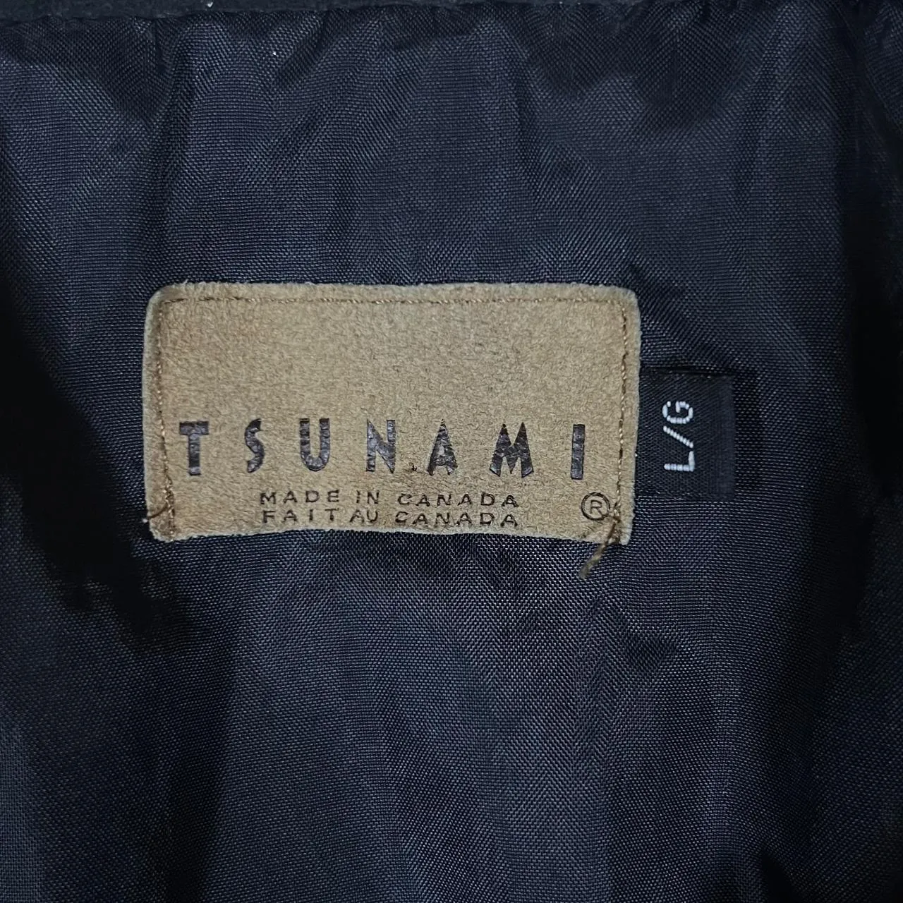 Vintage TSUNAMI Made In Canada Horse Patterned Zip Fleece Jacket