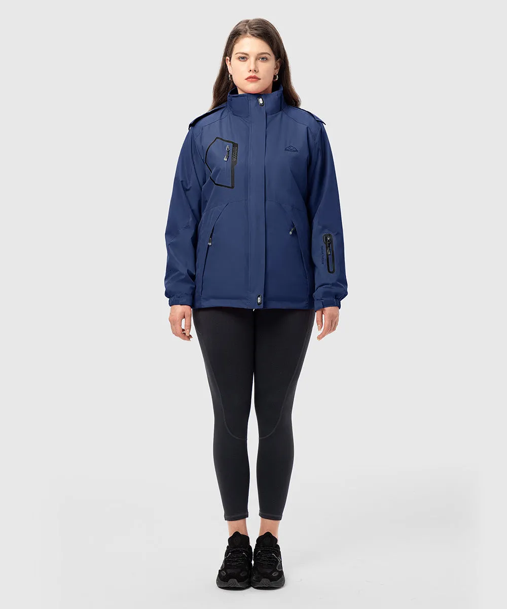 Women's 3-in-1 Water Resistant With Inner Fleece Jacket