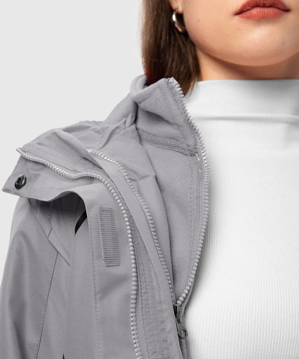 Women's 3-in-1 Water Resistant With Inner Fleece Jacket