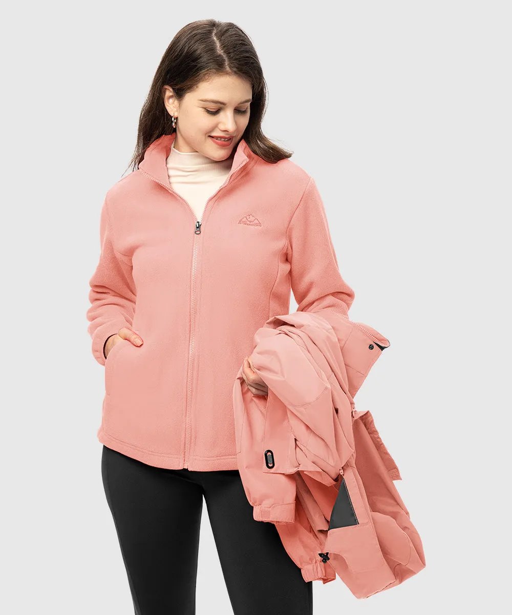 Women's 3-in-1 Water Resistant With Inner Fleece Jacket