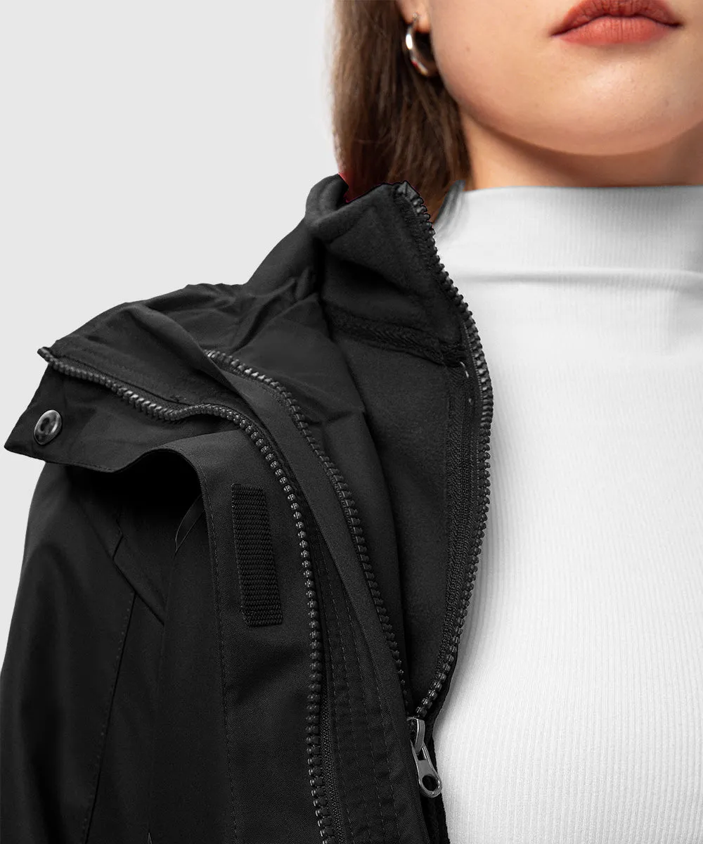 Women's 3-in-1 Water Resistant With Inner Fleece Jacket