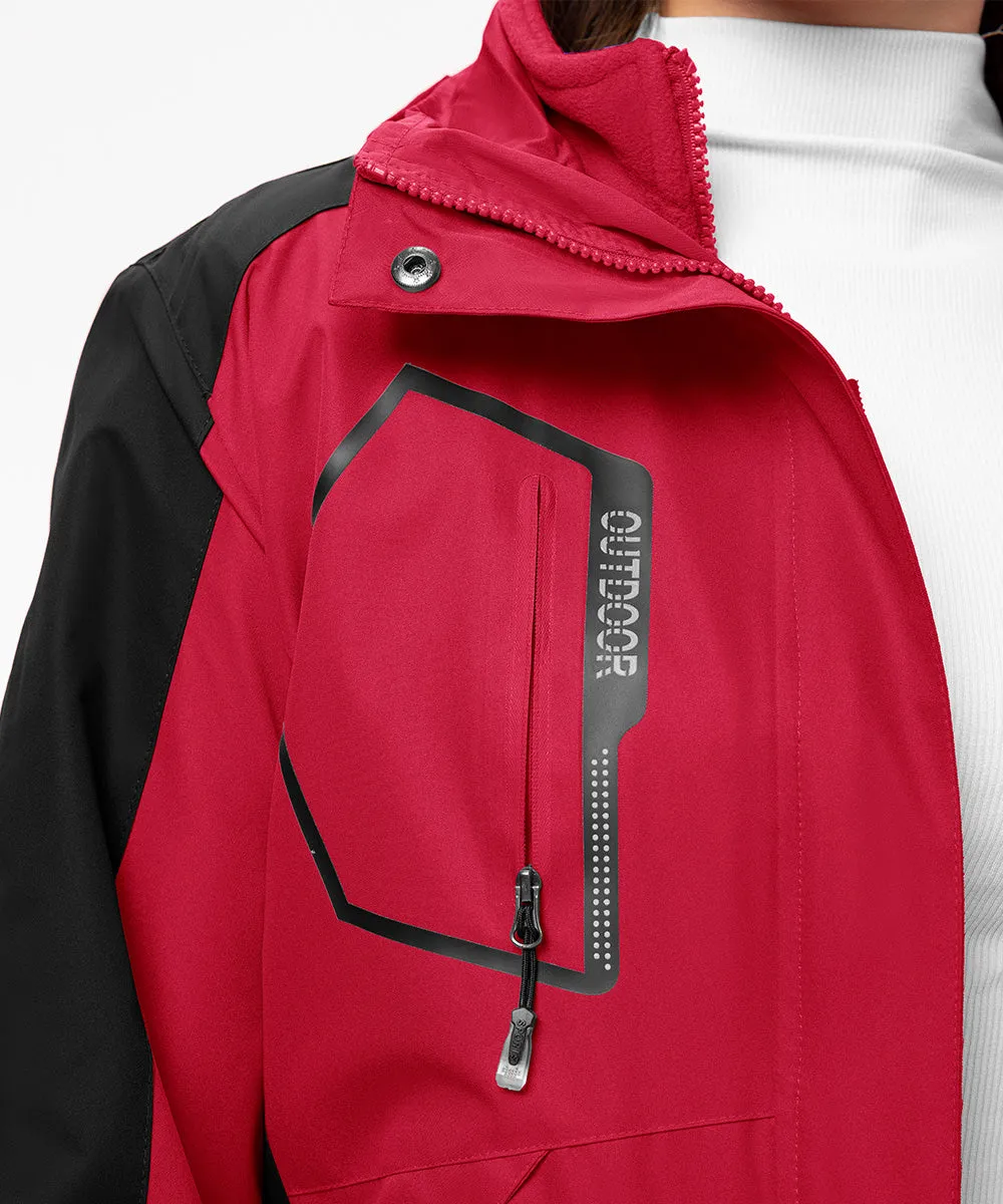 Women's 3-in-1 Water Resistant With Inner Fleece Jacket