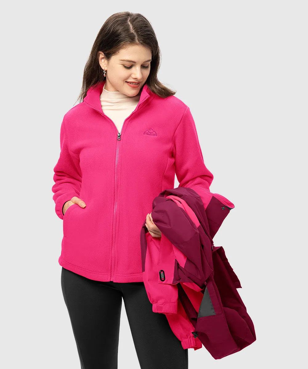 Women's 3-in-1 Water Resistant With Inner Fleece Jacket