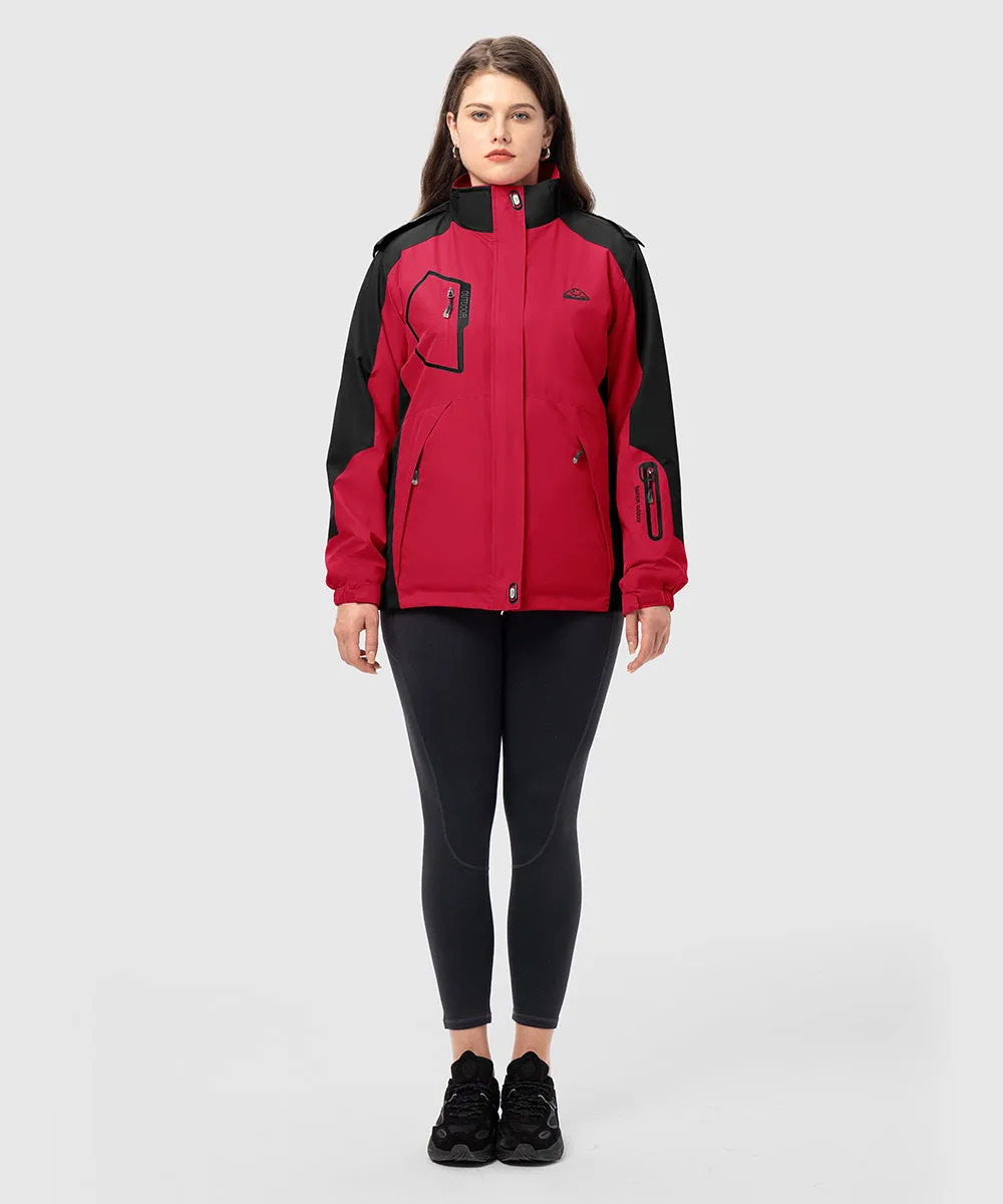 Women's 3-in-1 Water Resistant With Inner Fleece Jacket