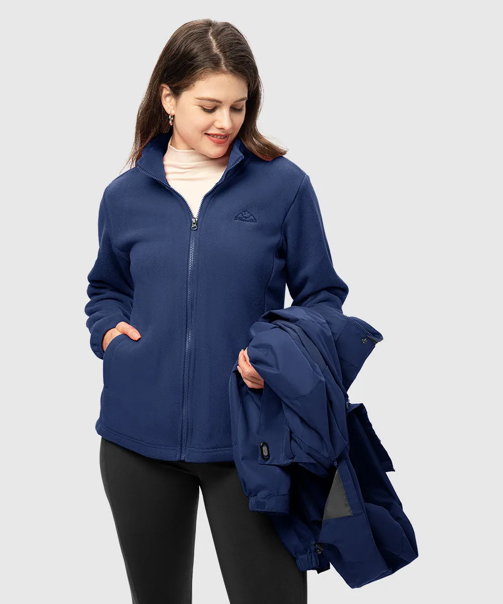 Women's 3-in-1 Water Resistant With Inner Fleece Jacket