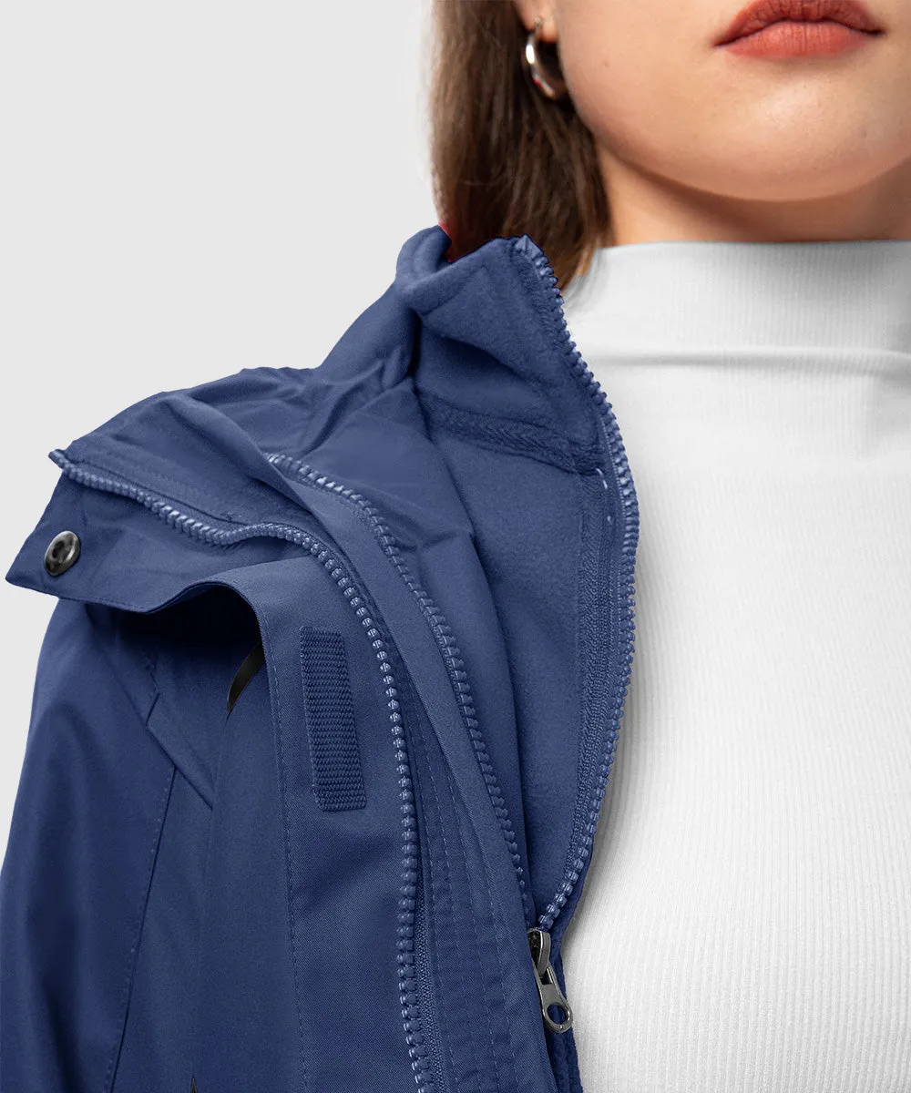 Women's 3-in-1 Water Resistant With Inner Fleece Jacket