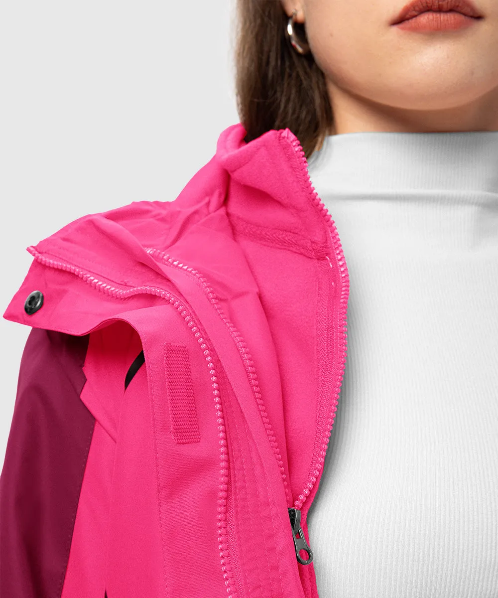 Women's 3-in-1 Water Resistant With Inner Fleece Jacket