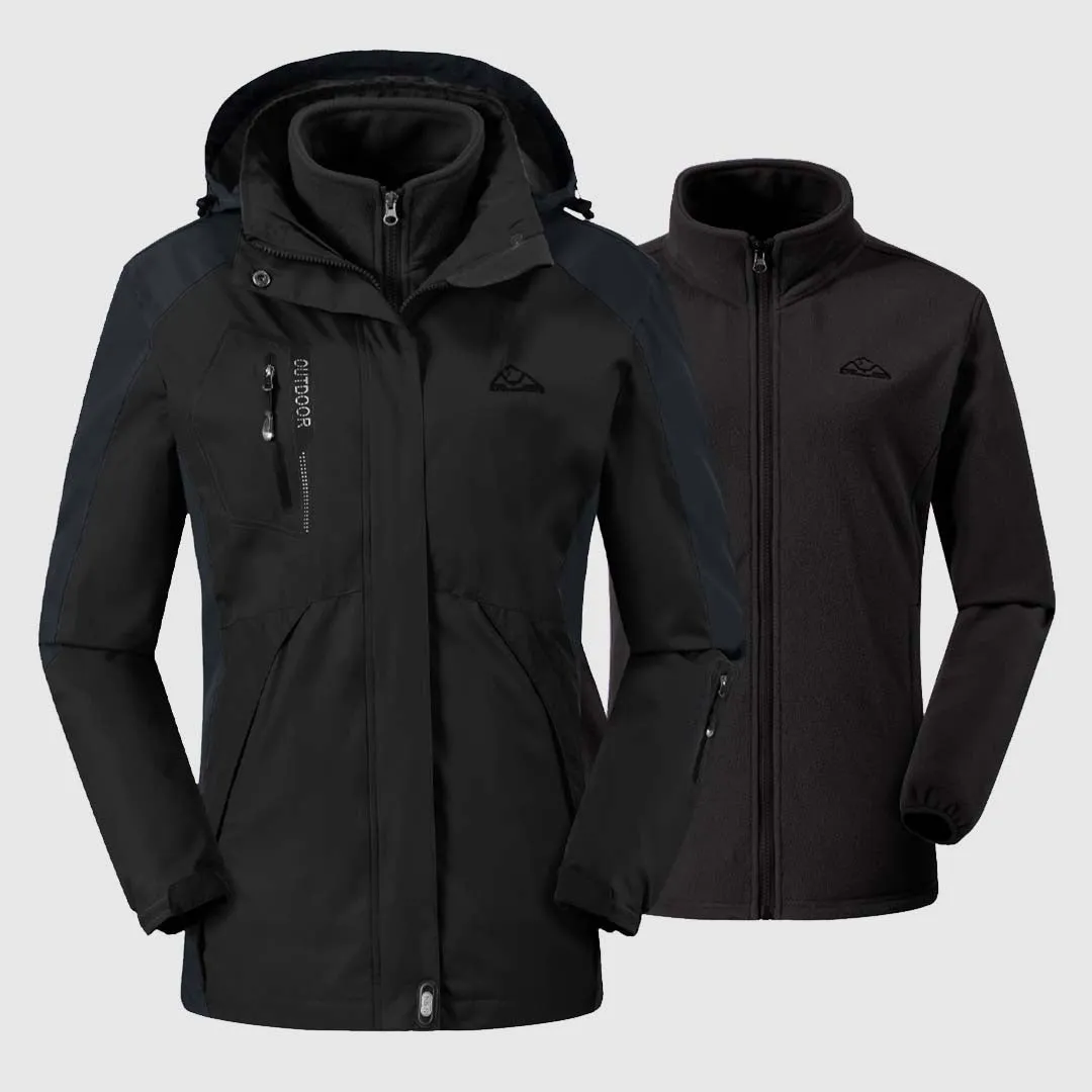 Women's 3-in-1 Water Resistant With Inner Fleece Jacket