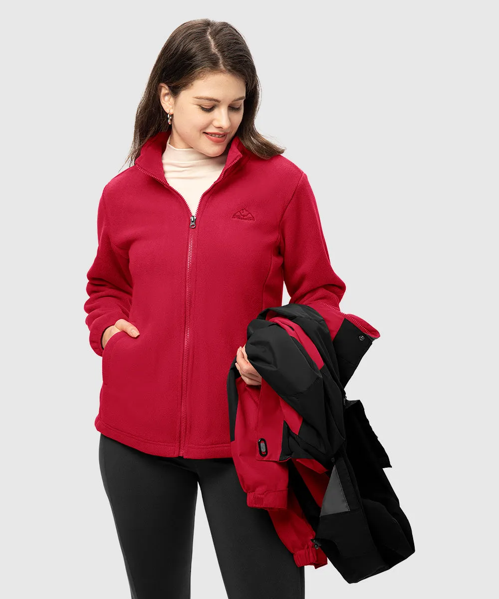 Women's 3-in-1 Water Resistant With Inner Fleece Jacket
