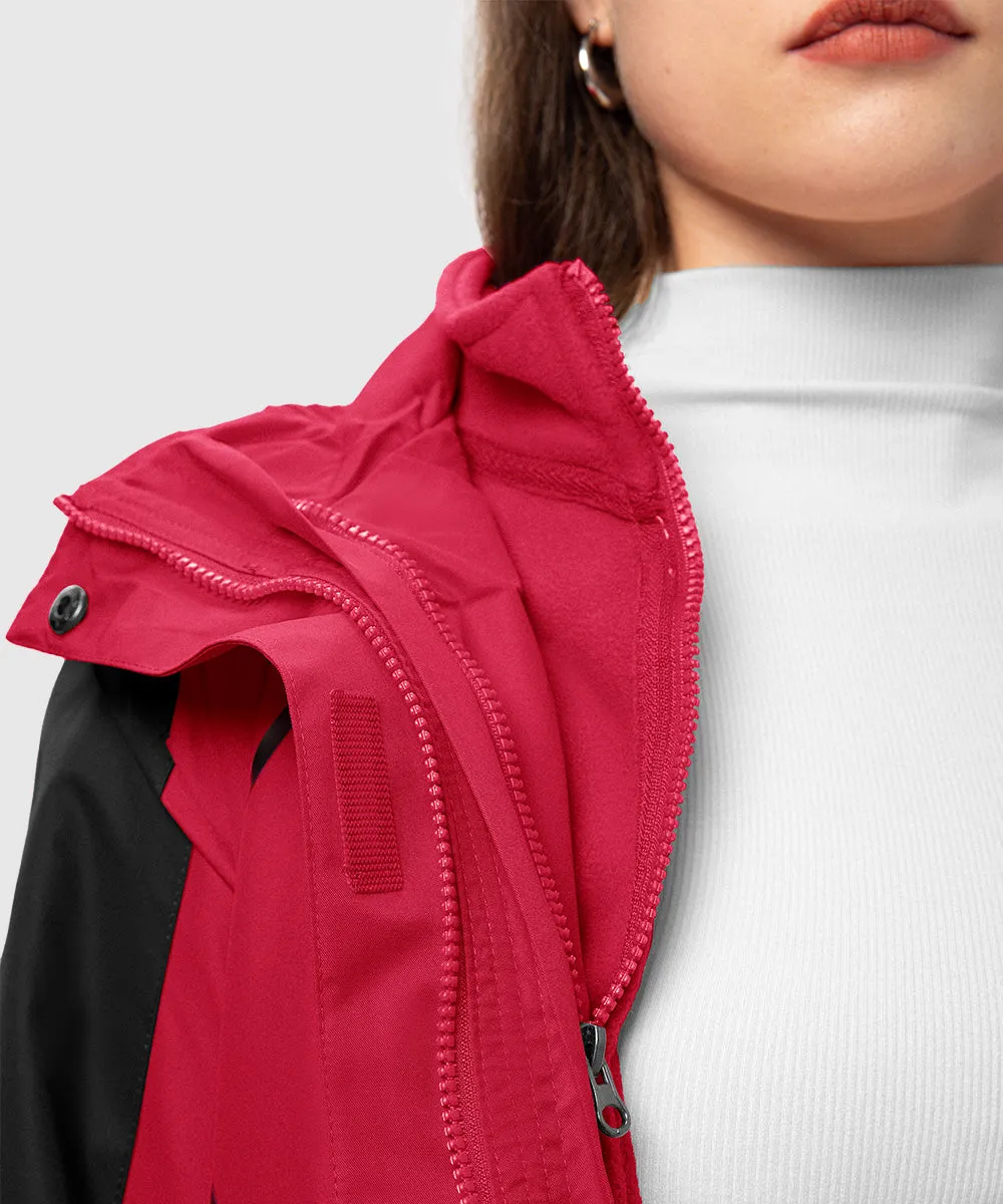 Women's 3-in-1 Water Resistant With Inner Fleece Jacket