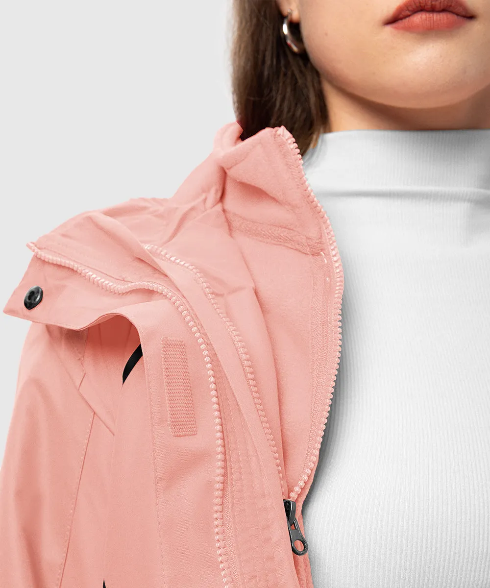 Women's 3-in-1 Water Resistant With Inner Fleece Jacket