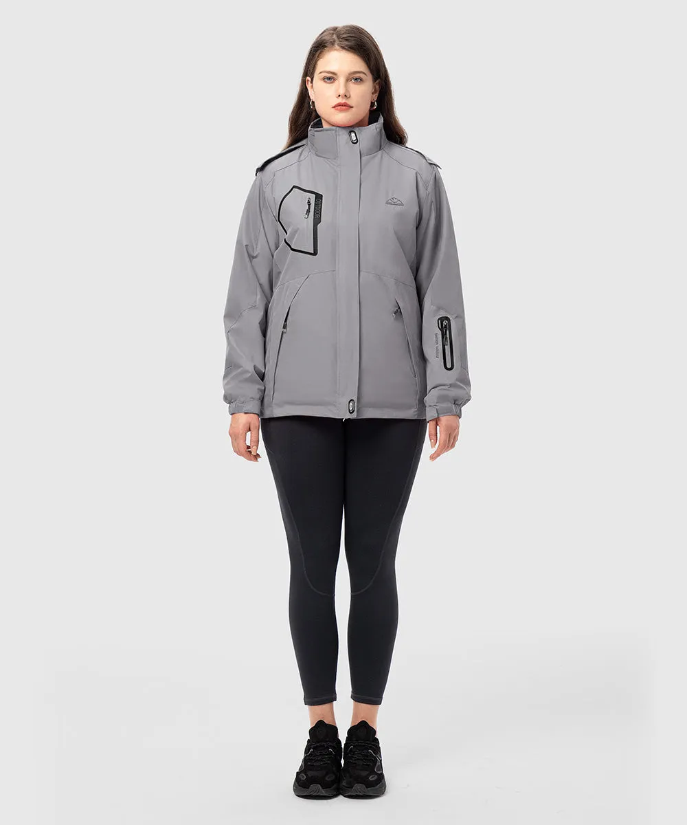 Women's 3-in-1 Water Resistant With Inner Fleece Jacket