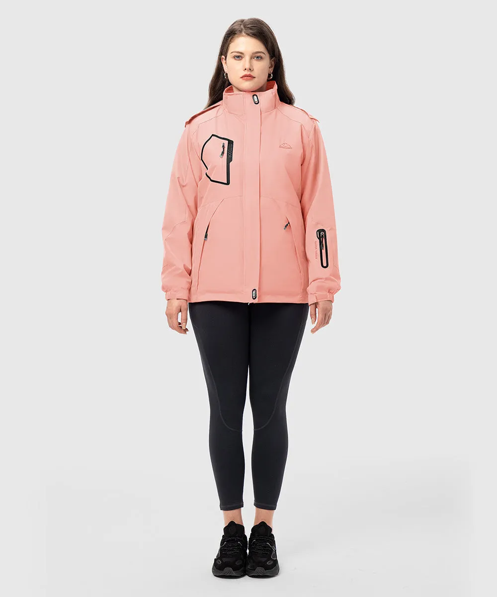 Women's 3-in-1 Water Resistant With Inner Fleece Jacket