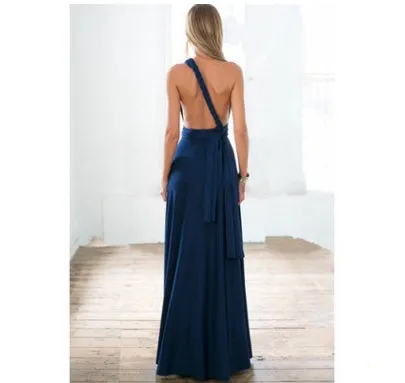 Women’s Convertible Bandage Boho Maxi Dress - FashionZapp