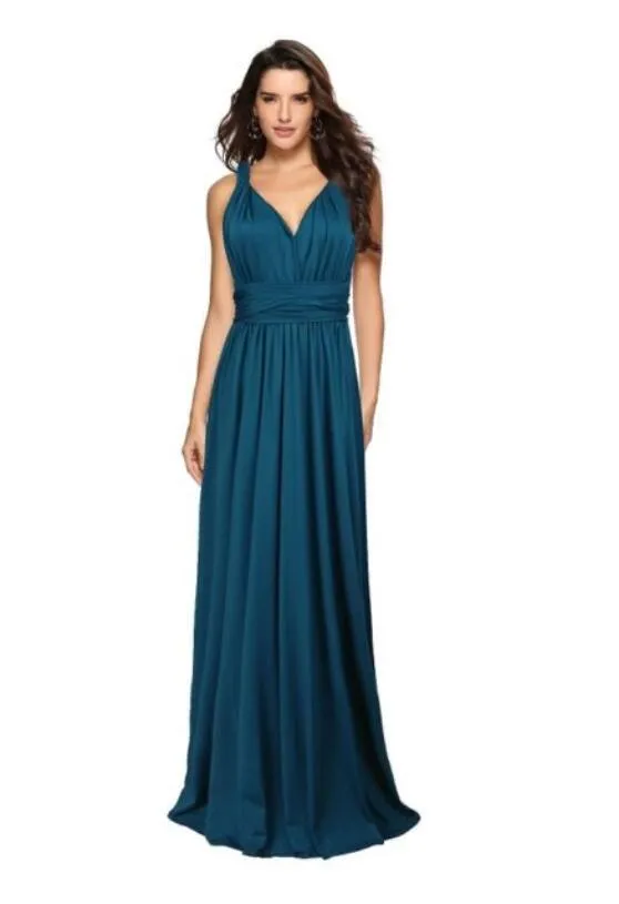 Women’s Convertible Bandage Boho Maxi Dress - FashionZapp