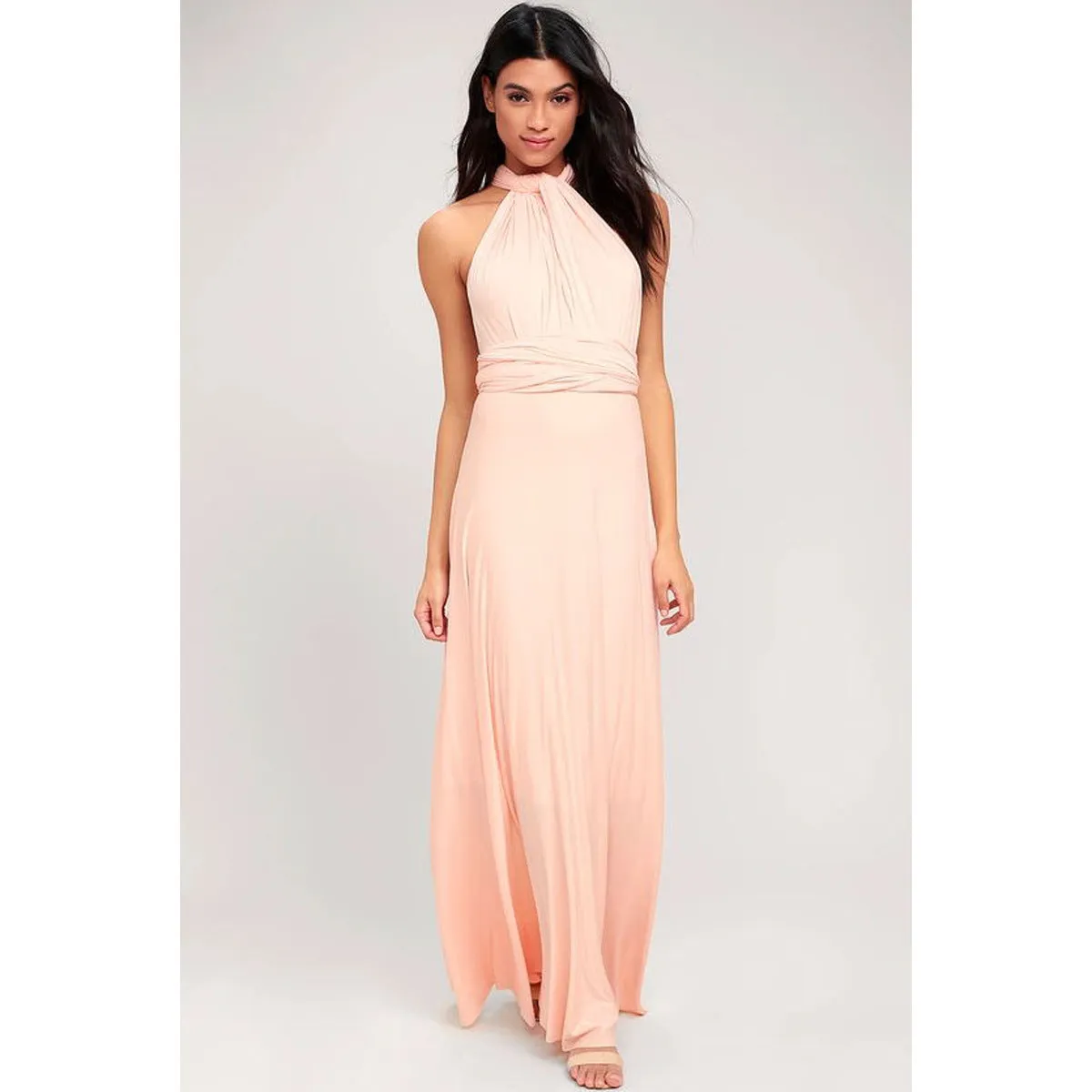 Women’s Convertible Bandage Boho Maxi Dress - FashionZapp