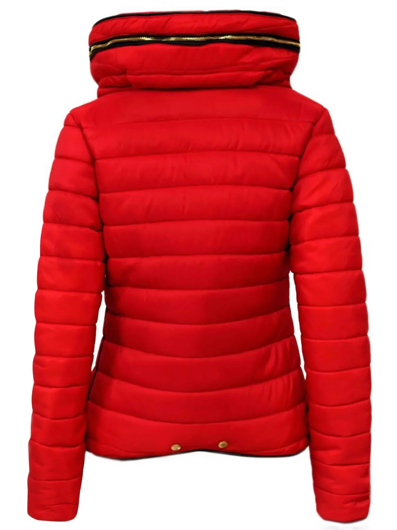 Women's Quilted Padded Puffer Jacket Ladies Bubble  Hoody Coat