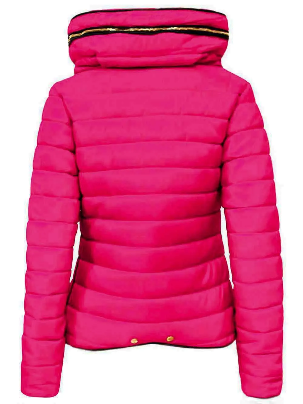 Women's Quilted Padded Puffer Jacket Ladies Bubble  Hoody Coat