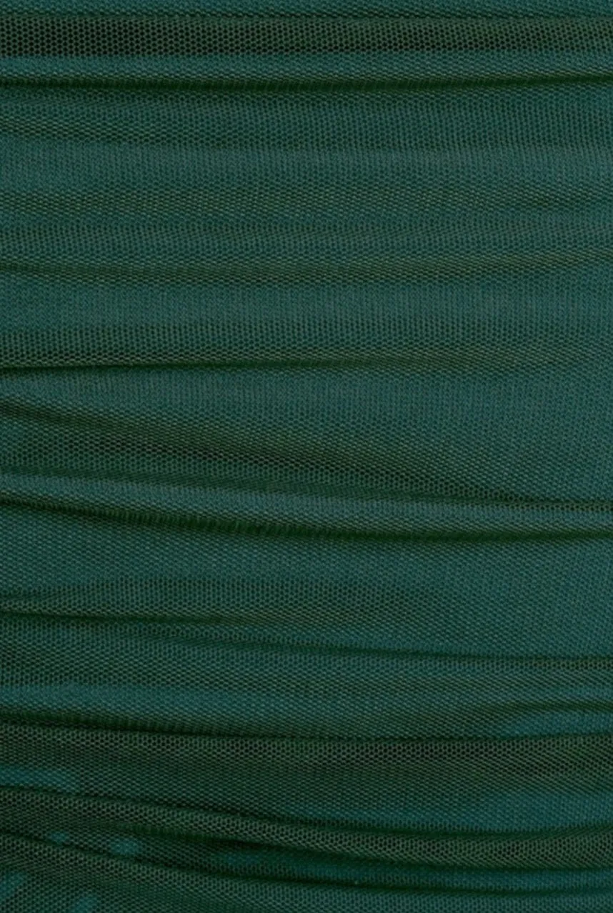 Women's Spaghetti  Strap One Shoulder Mesh Mini Dress