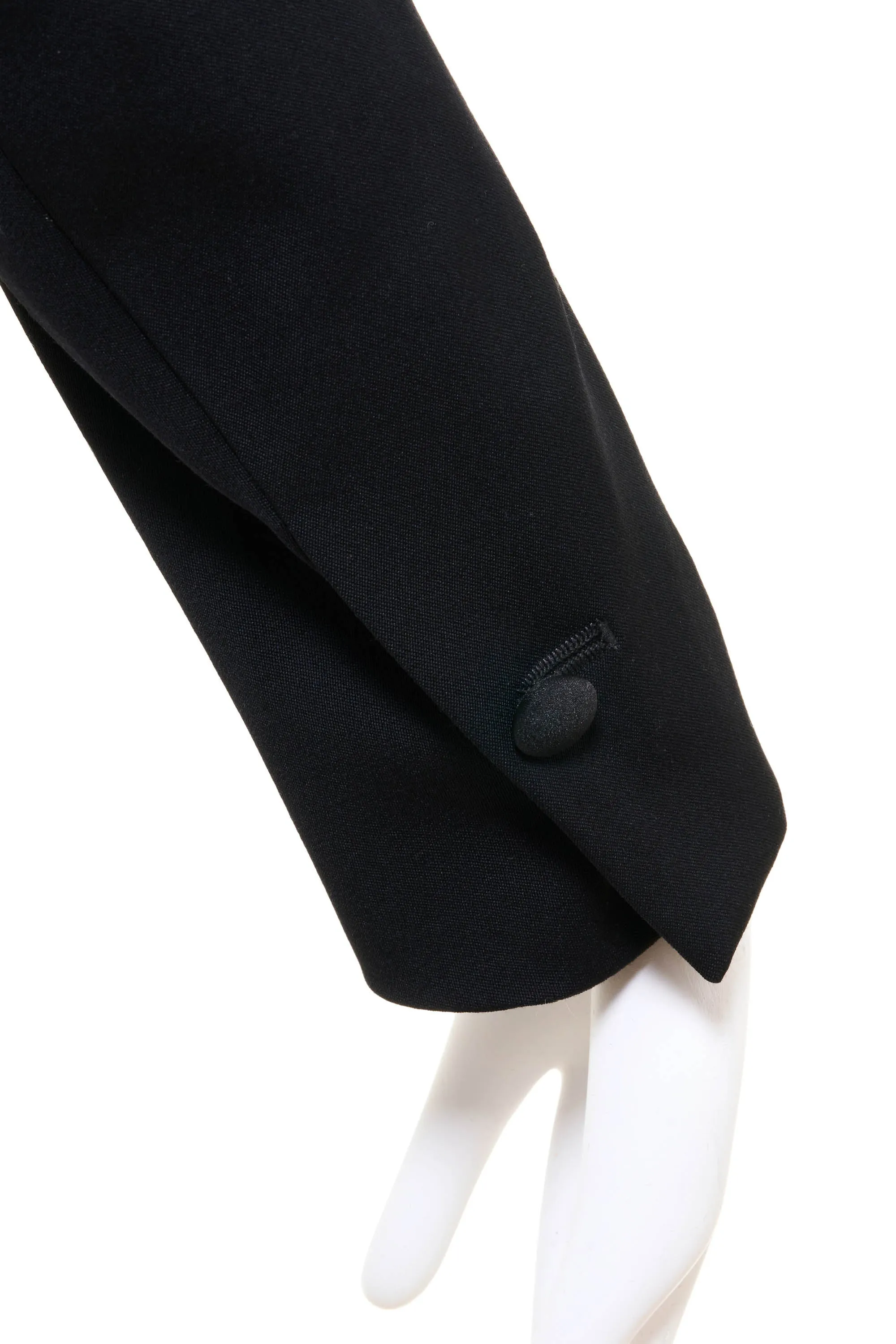 Yves Saint Laurent by Tom Ford Cropped Tuxedo Jacket 1980's