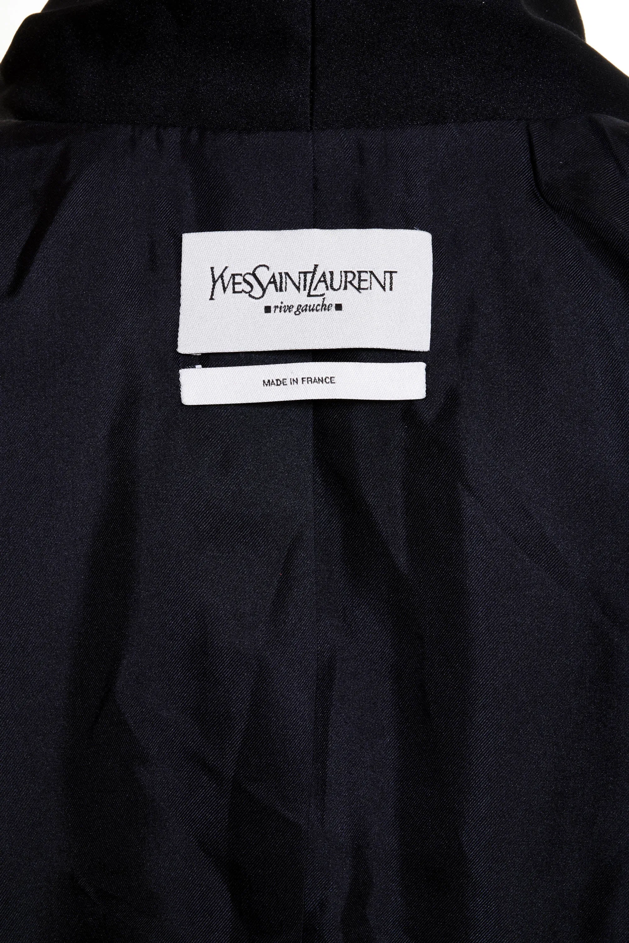 Yves Saint Laurent by Tom Ford Cropped Tuxedo Jacket 1980's